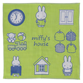 MIFFY 小屋3層紗布手帕 綠色
